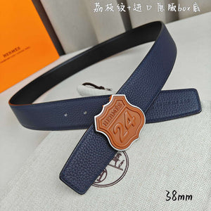 Hermes H010636UK89 On the Road belt buckle & Cache-Tout leather strap 38 mm H88004 - '--Please Select-- / Brown - View 3