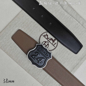 Hermes H010636UK89 On the Road belt buckle & Cache-Tout leather strap 38 mm H88005 - '--Please Select-- / Brown - View 8