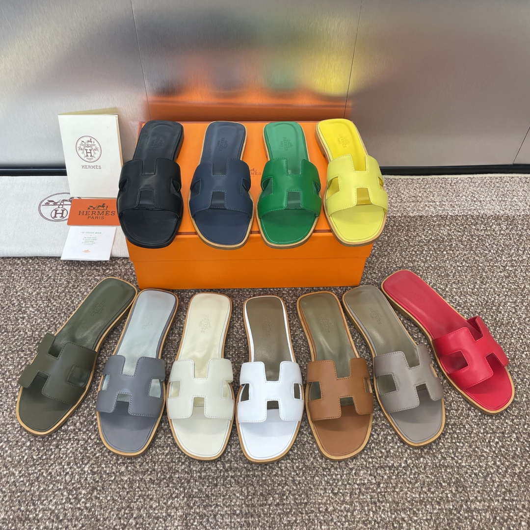 Hermes H021056Zv03340 Women Oran Sandal H33626
