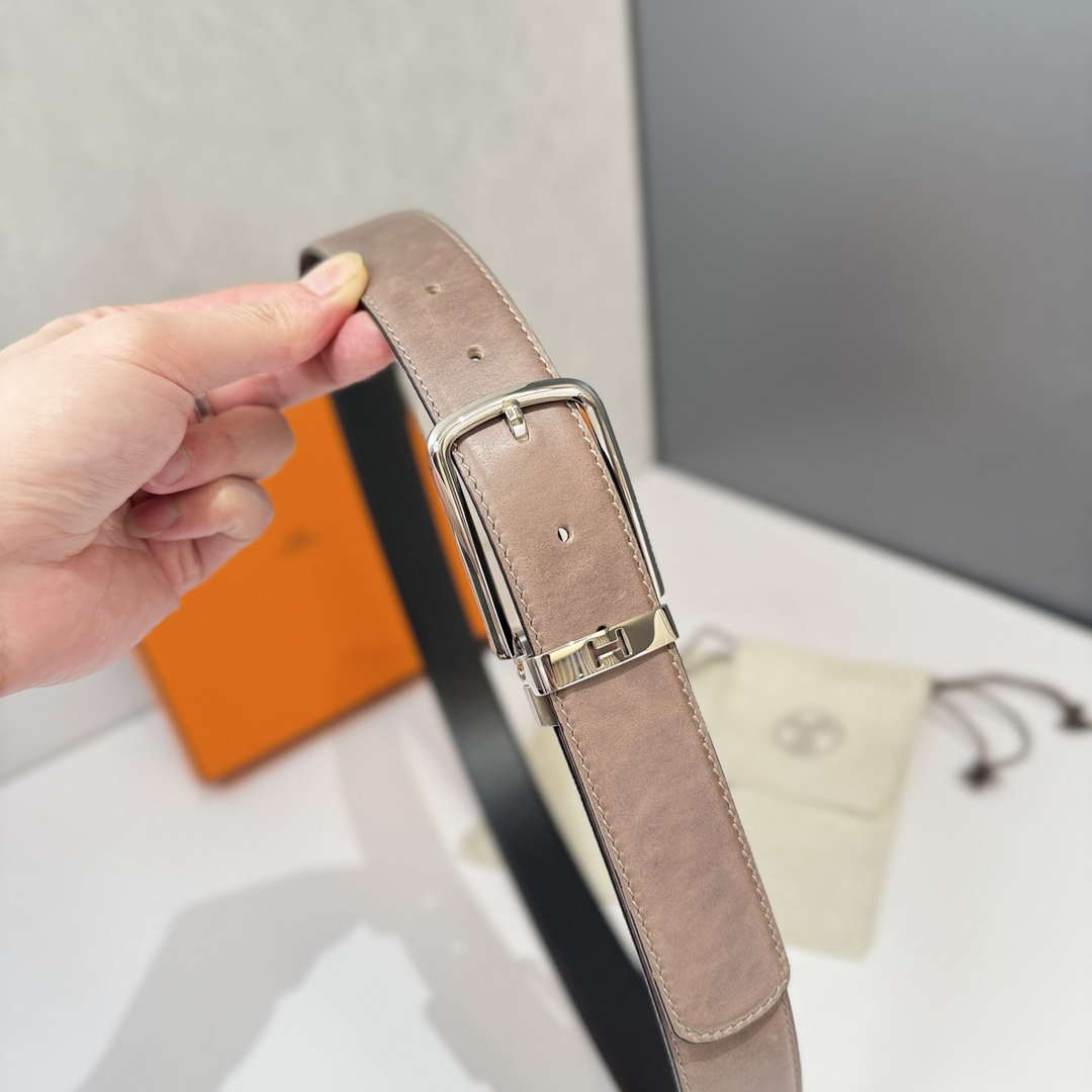 Hermes H049702CK89085 Needle buckle & leather strap 35 mm H88045 - '--Please Select-- - View 4