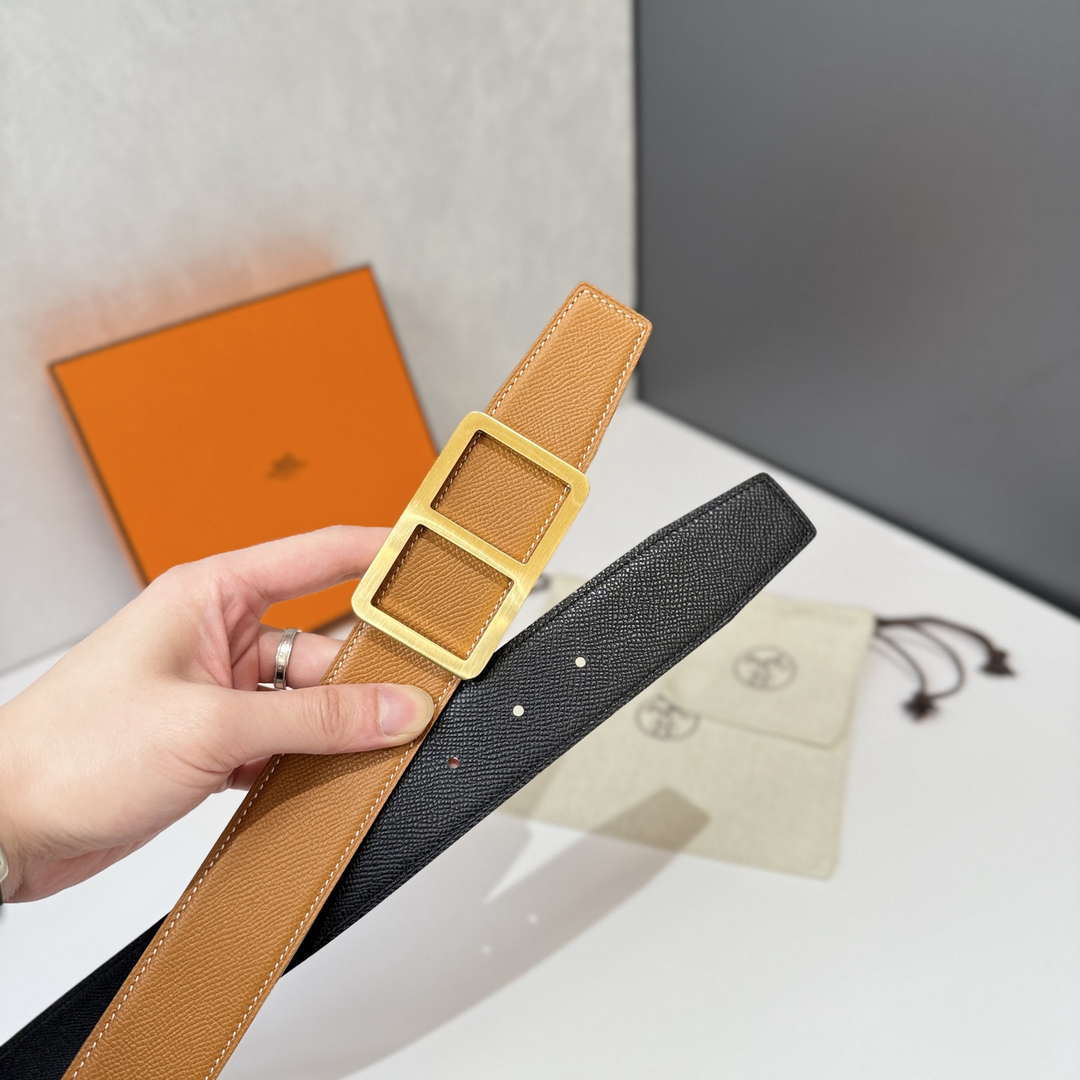 Hermes H049702CK89085 Needle buckle & leather strap 38 mm H88046