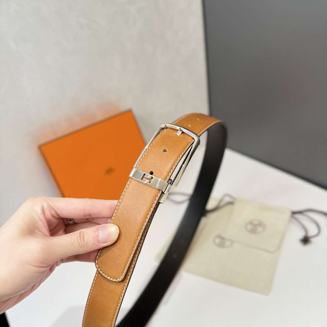 Hermes H049702CK89085 Needle buckle & leather strap 35 mm H88047