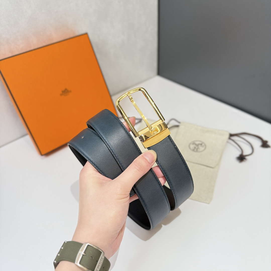 Hermes H049702CK89085 Needle buckle & leather strap 35 mm H88048