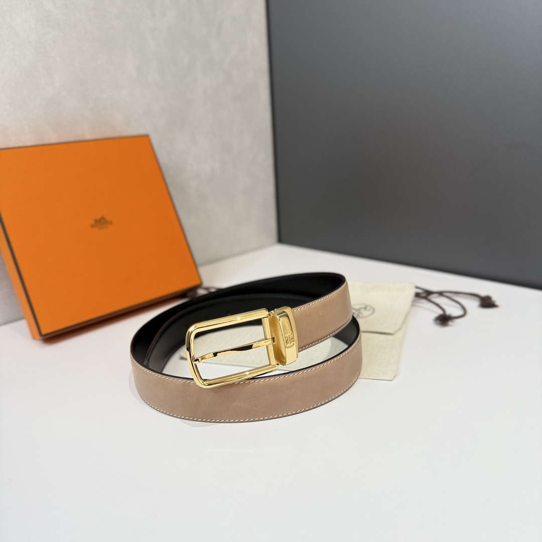 Hermes H049702CK89085 Needle buckle & leather strap 35 mm H88049