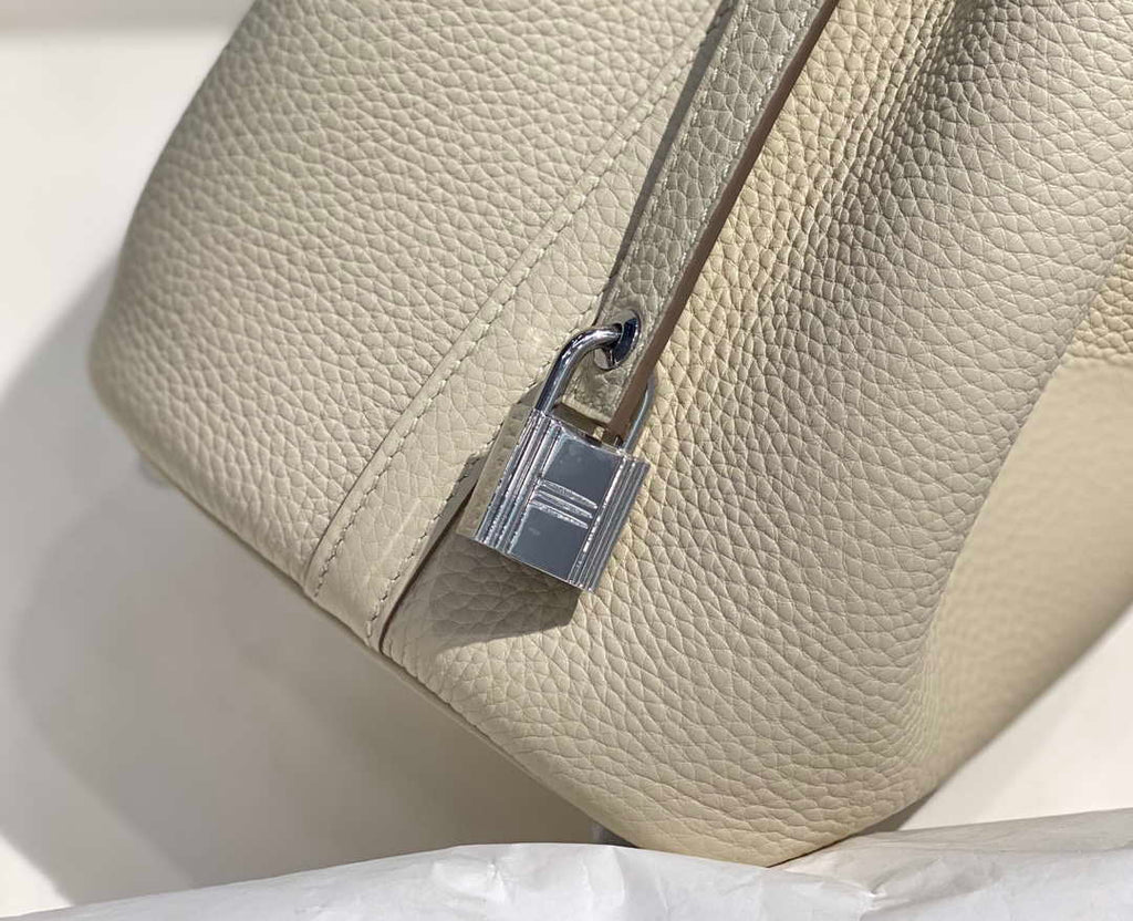 Hermes H056289 Picotin Lock 18 22 Bag H330013 Silver