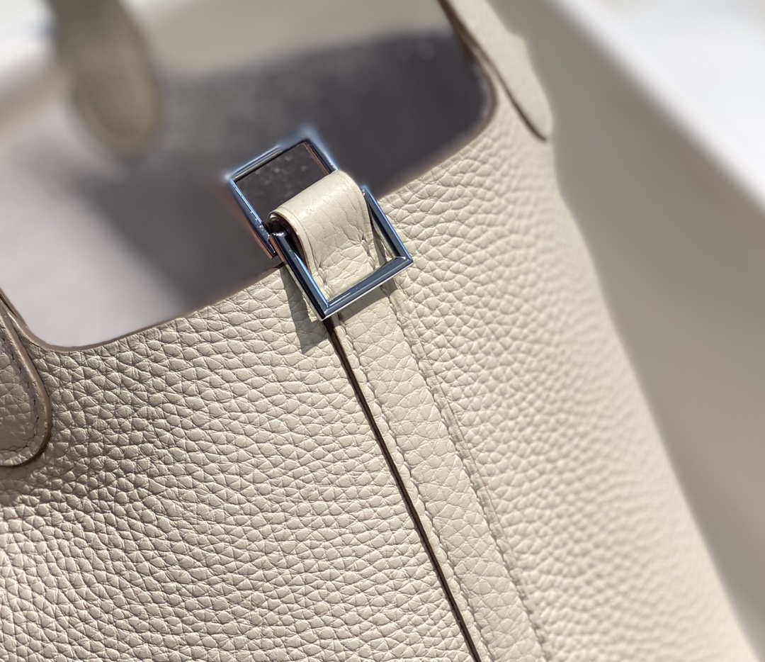 Hermes H056289 Picotin Lock 18 22 Bag H330013 Silver