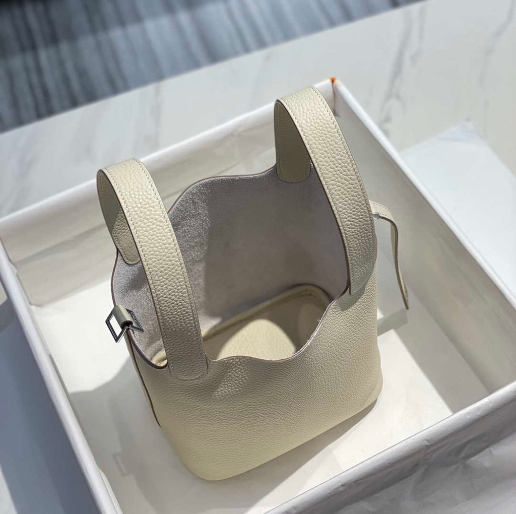Hermes H056289 Picotin Lock 18 22 Bag H330013 Silver