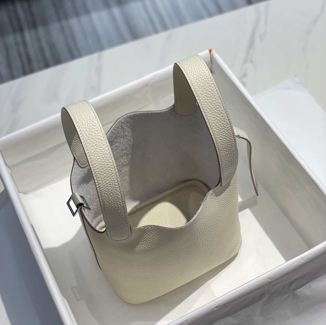 Hermes H056289 Picotin Lock 18 22 Bag H330013 Silver