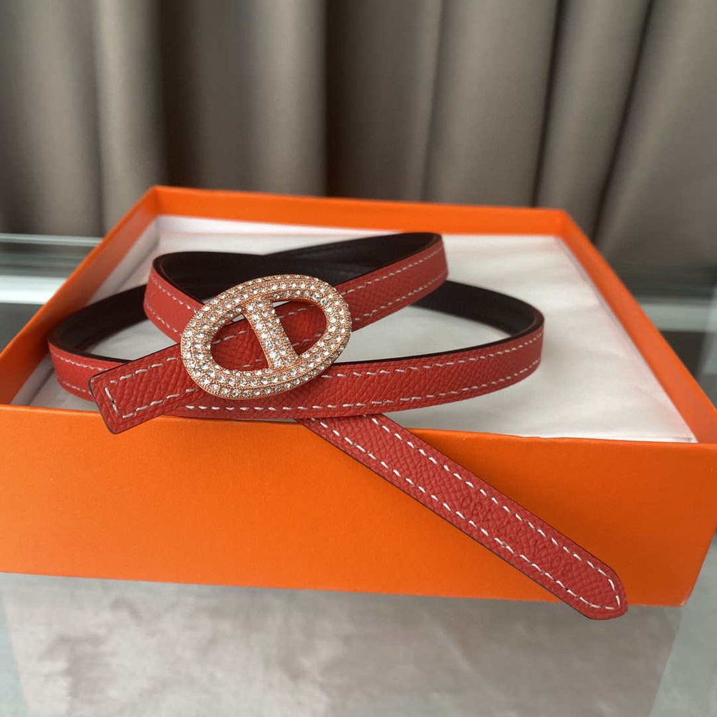 Hermes H064556CDZ2 Women's Leather Focus belt buckle & Reversible leather strap 13 mm H991008