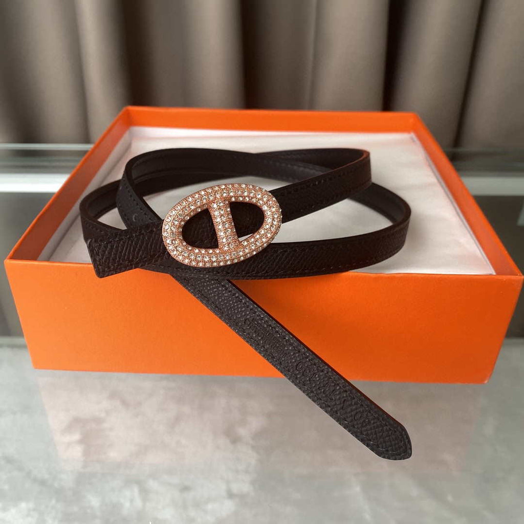 Hermes H064556CDZ2 Women's Leather Focus belt buckle & Reversible leather strap 13 mm H991008