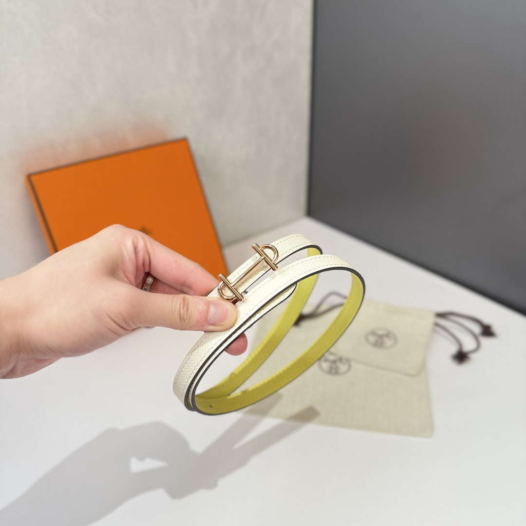 Hermes H065538CAWN065 Constance belt buckle & Reversible leather strap 13 mm H88036