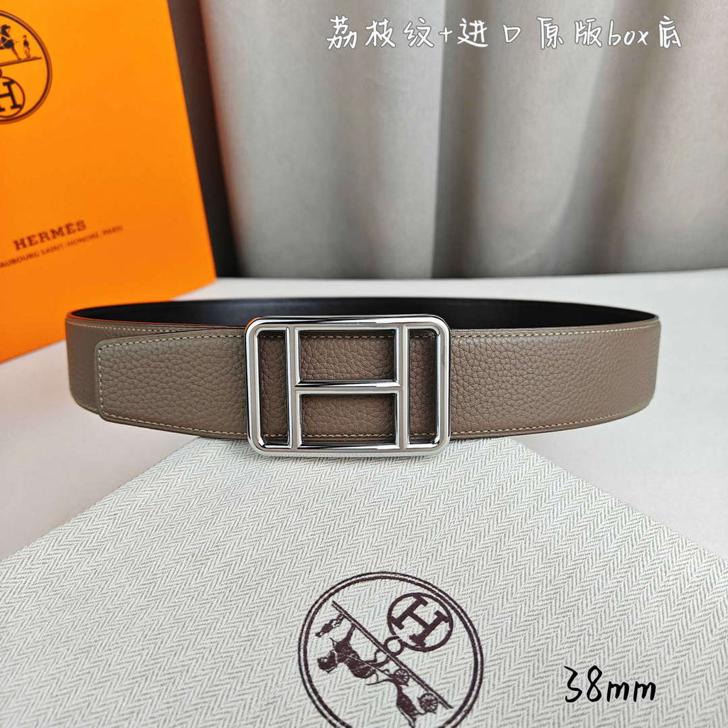 Hermes H066050CP2K H au Carre belt buckle & Reversible leather strap 38 mm H88008