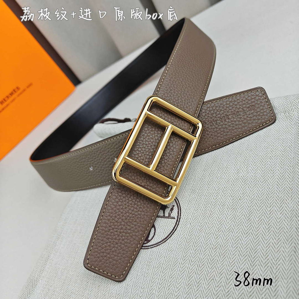 Hermes H066050CP2K H au Carre belt buckle & Reversible leather strap 38 mm H88008