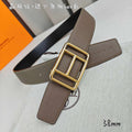 Hermes H066050CP2K H au Carre belt buckle & Reversible leather strap 38 mm H88008