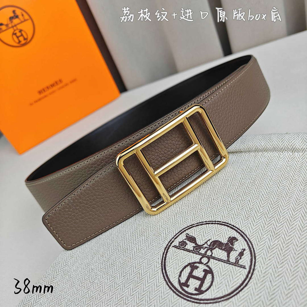 Hermes H066050CP2K H au Carre belt buckle & Reversible leather strap 38 mm H88008