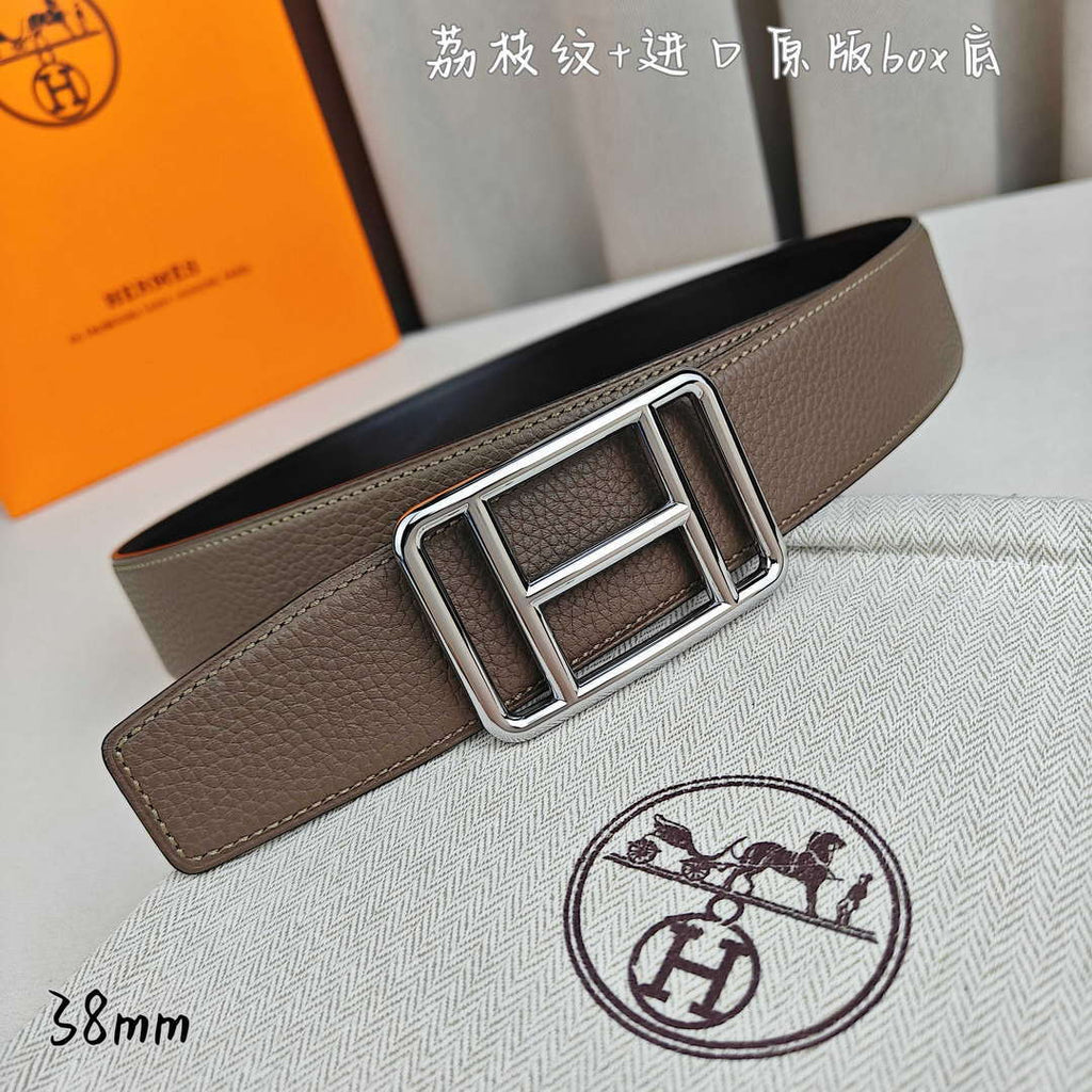 Hermes H066050CP2K H au Carre belt buckle & Reversible leather strap 38 mm H88008