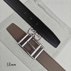 Hermes H066050CP2K H au Carre belt buckle & Reversible leather strap 38 mm H88008 - Gold / '--Please Select-- - View 8