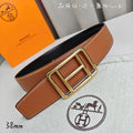 Hermes H066050CP2K H au Carre belt buckle & Reversible leather strap 38 mm H88009
