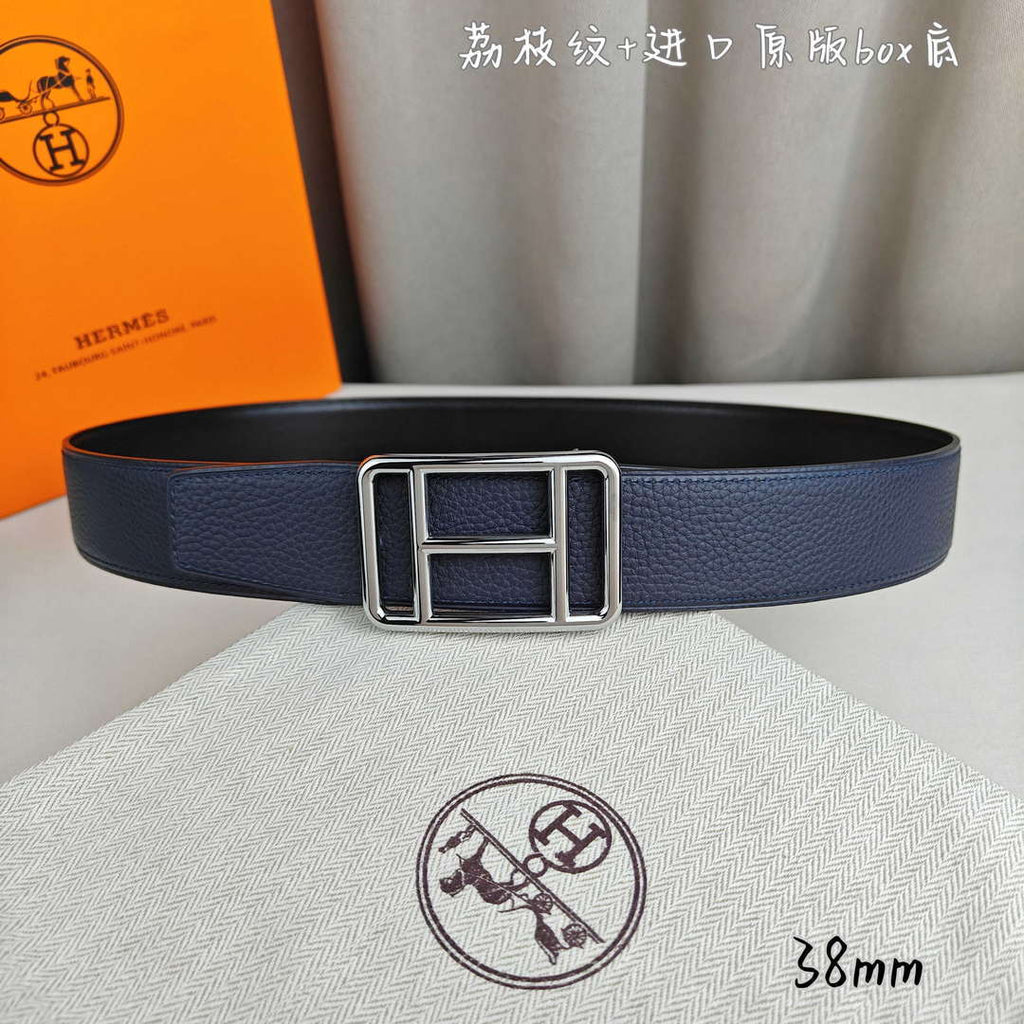 Hermes H066050CP2K H au Carre belt buckle & Reversible leather strap 38 mm H88010