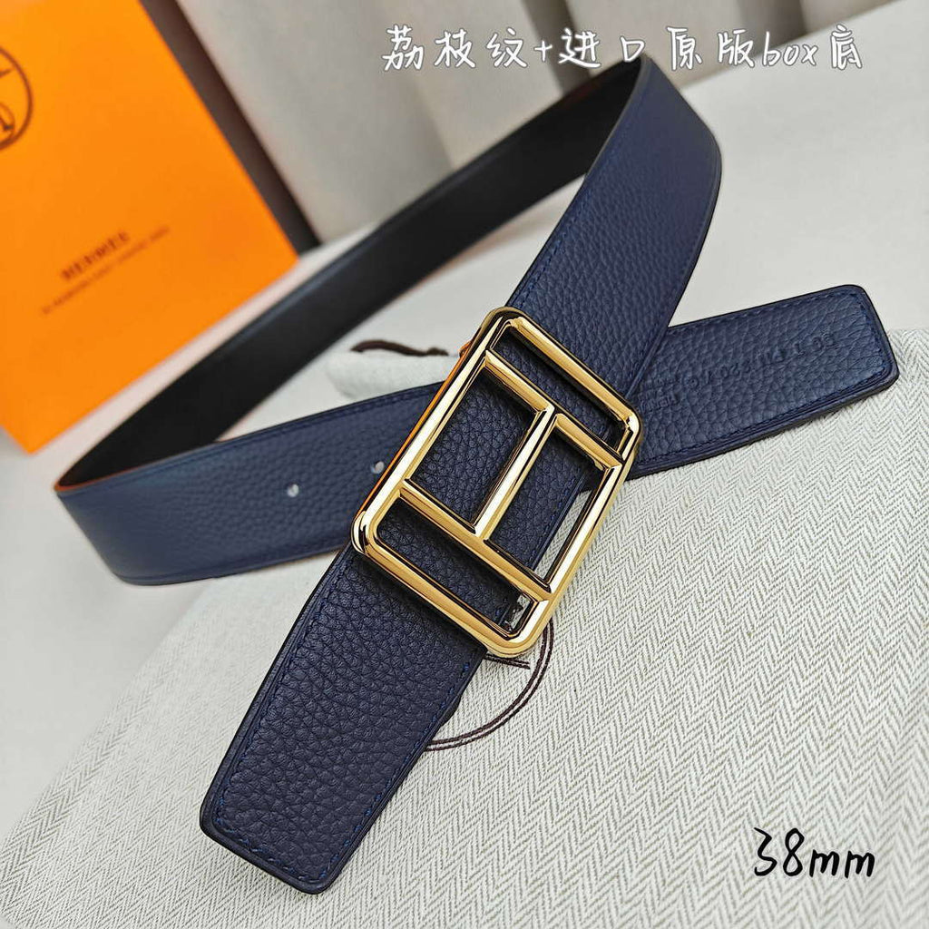 Hermes H066050CP2K H au Carre belt buckle & Reversible leather strap 38 mm H88010