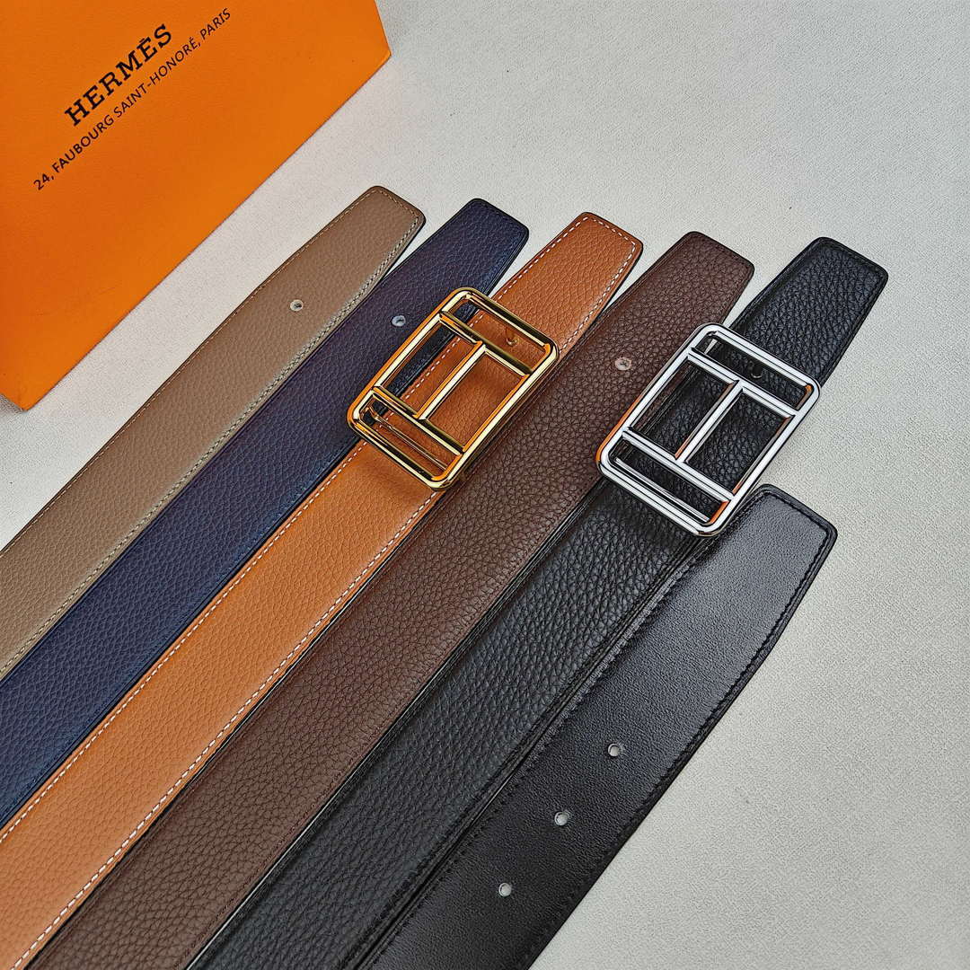 Hermes H066050CP2K H au Carre belt buckle & Reversible leather strap 38 mm H88010