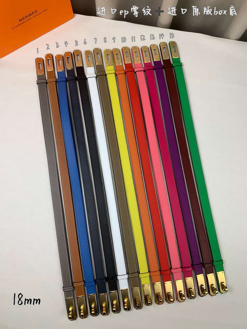 Hermes H069853CK01 Kelly 18 belt H88080