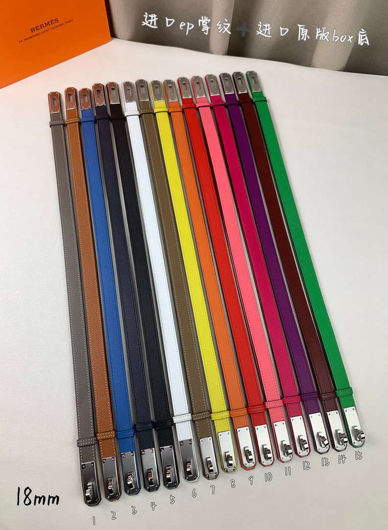 Hermes H069853CK01 Kelly 18 belt H88080