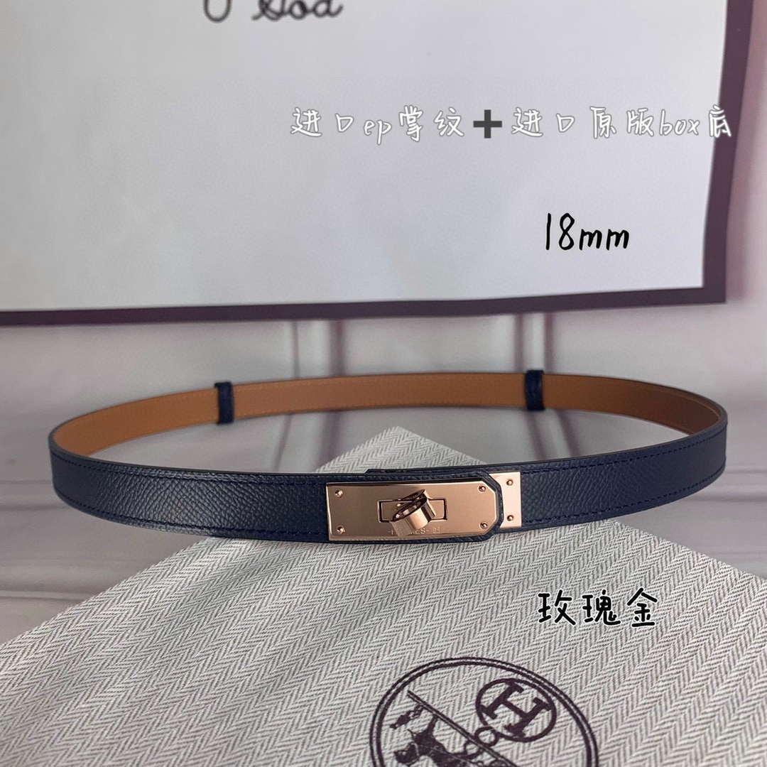 Hermes H069853CK01 Kelly 18 belt H88080