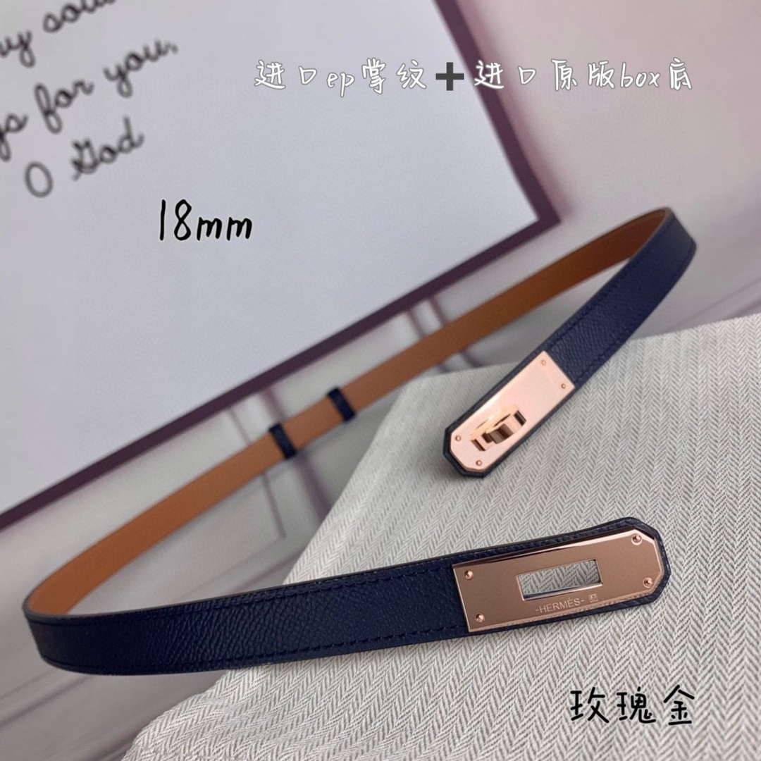 Hermes H069853CK01 Kelly 18 belt H88080