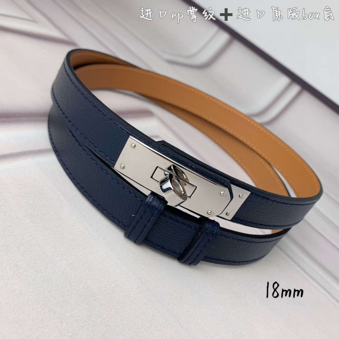 Hermes H069853CK01 Kelly 18 belt H88080
