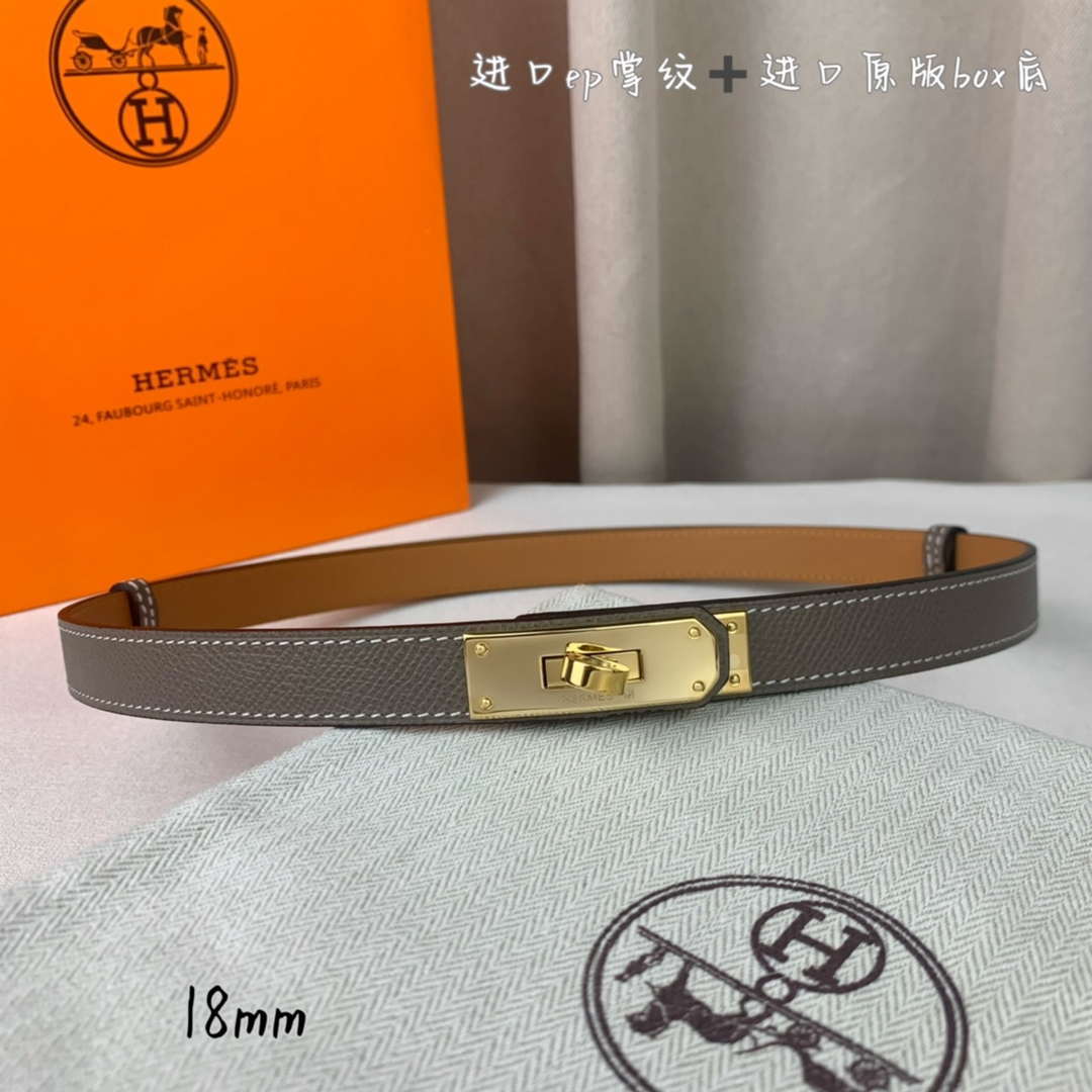 Hermes H069853CK01 Kelly 18 belt H88093