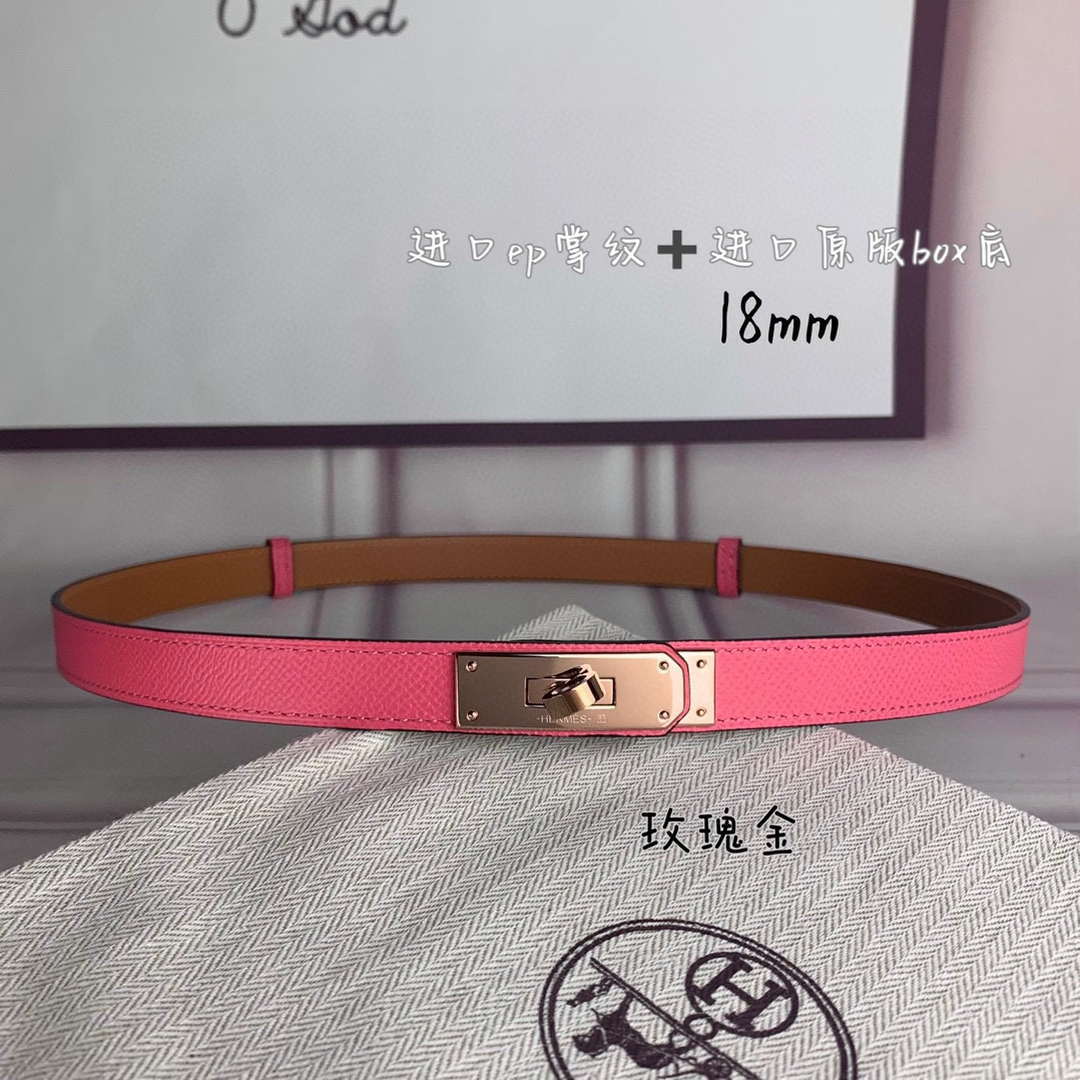 Hermes H069853CK01 Kelly 18 belt H88081