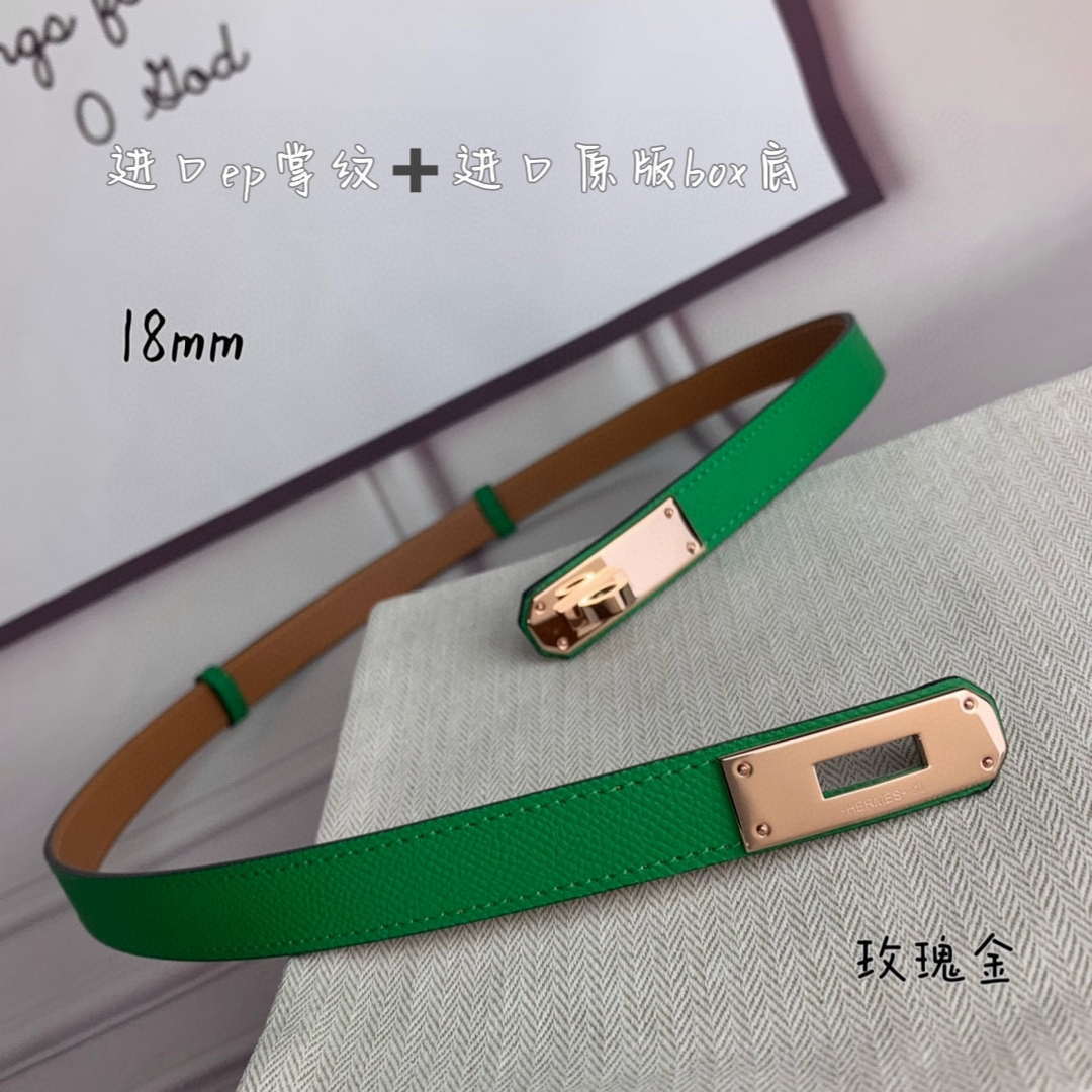 Hermes H069853CK01 Kelly 18 belt H88082