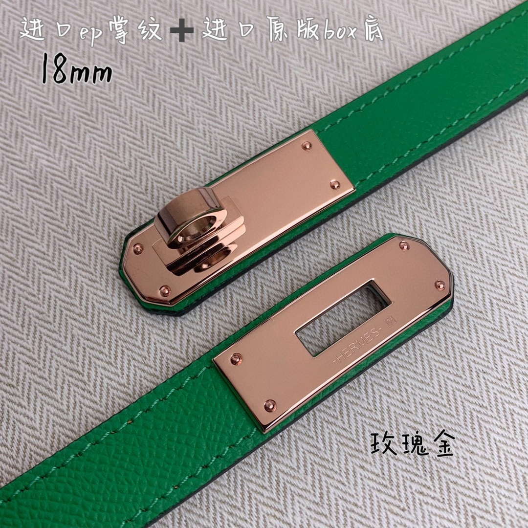 Hermes H069853CK01 Kelly 18 belt H88082