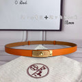 Hermes H069853CK01 Kelly 18 belt H88083 - Gold / '--Please Select-- - View 1