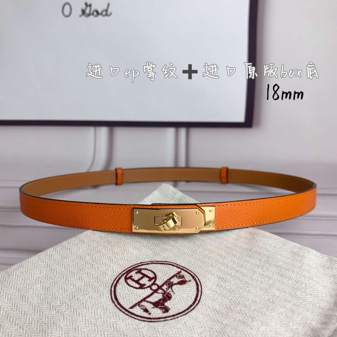 Hermes H069853CK01 Kelly 18 belt H88083