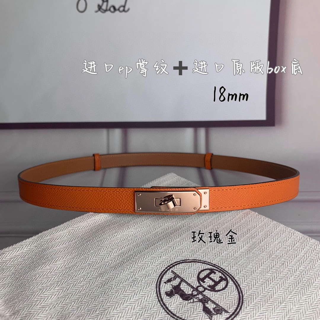 Hermes H069853CK01 Kelly 18 belt H88083