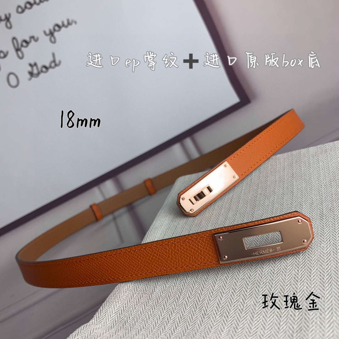 Hermes H069853CK01 Kelly 18 belt H88083