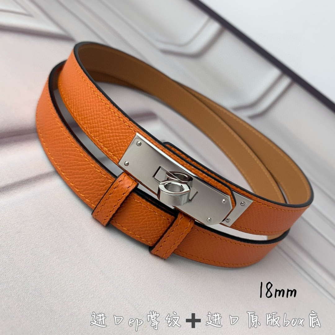 Hermes H069853CK01 Kelly 18 belt H88083