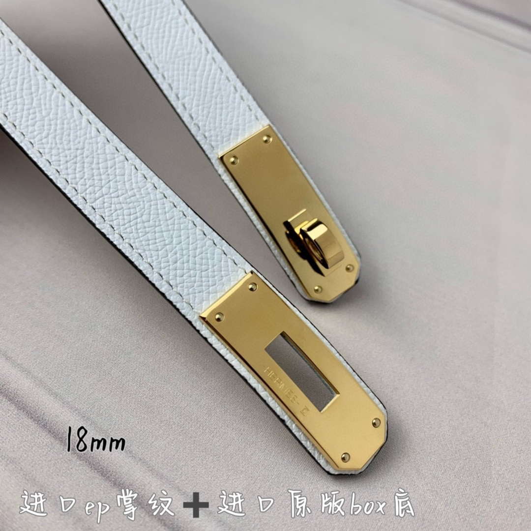 Hermes H069853CK01 Kelly 18 belt H88084 - Gold / '--Please Select-- - View 6