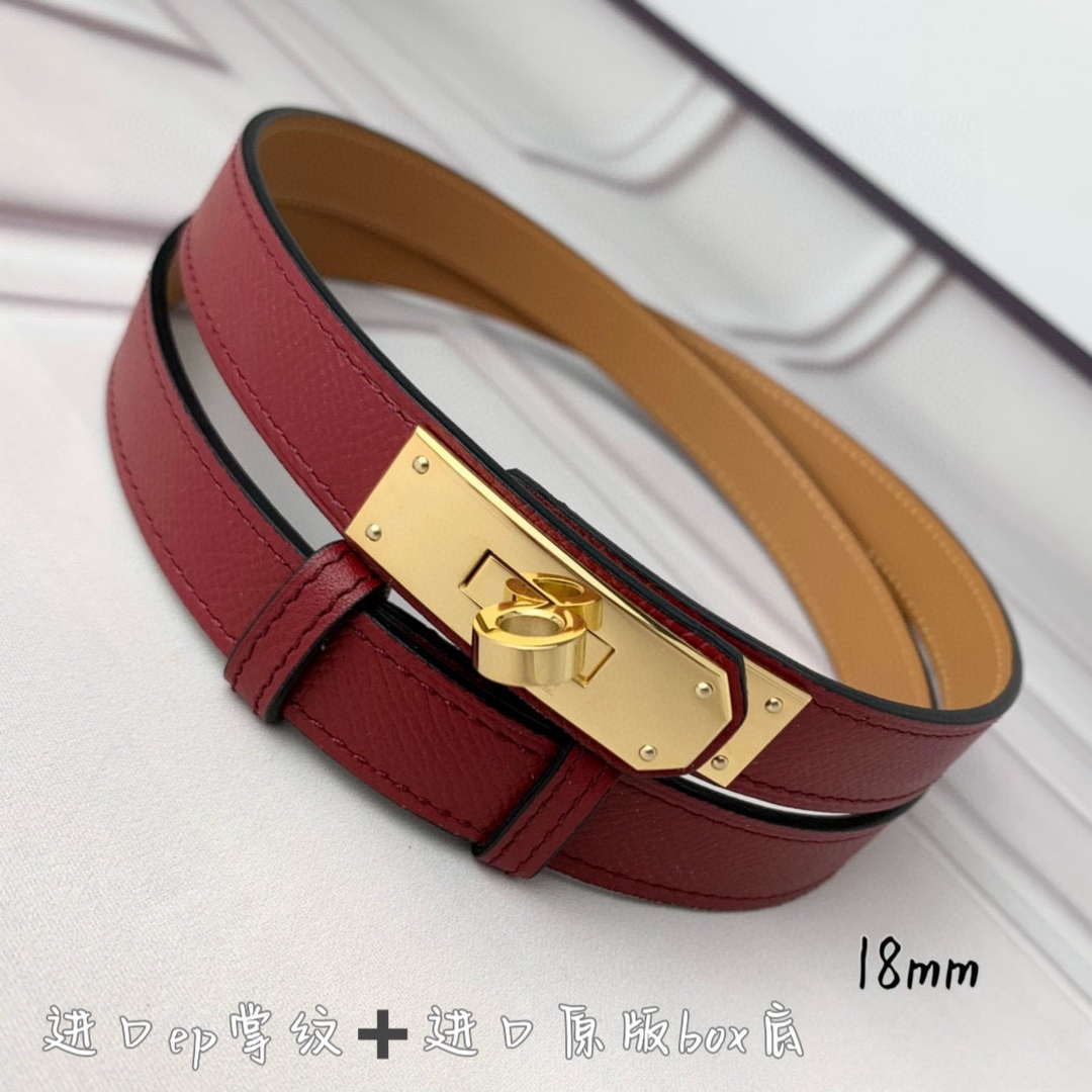 Hermes H069853CK01 Kelly 18 belt H88085