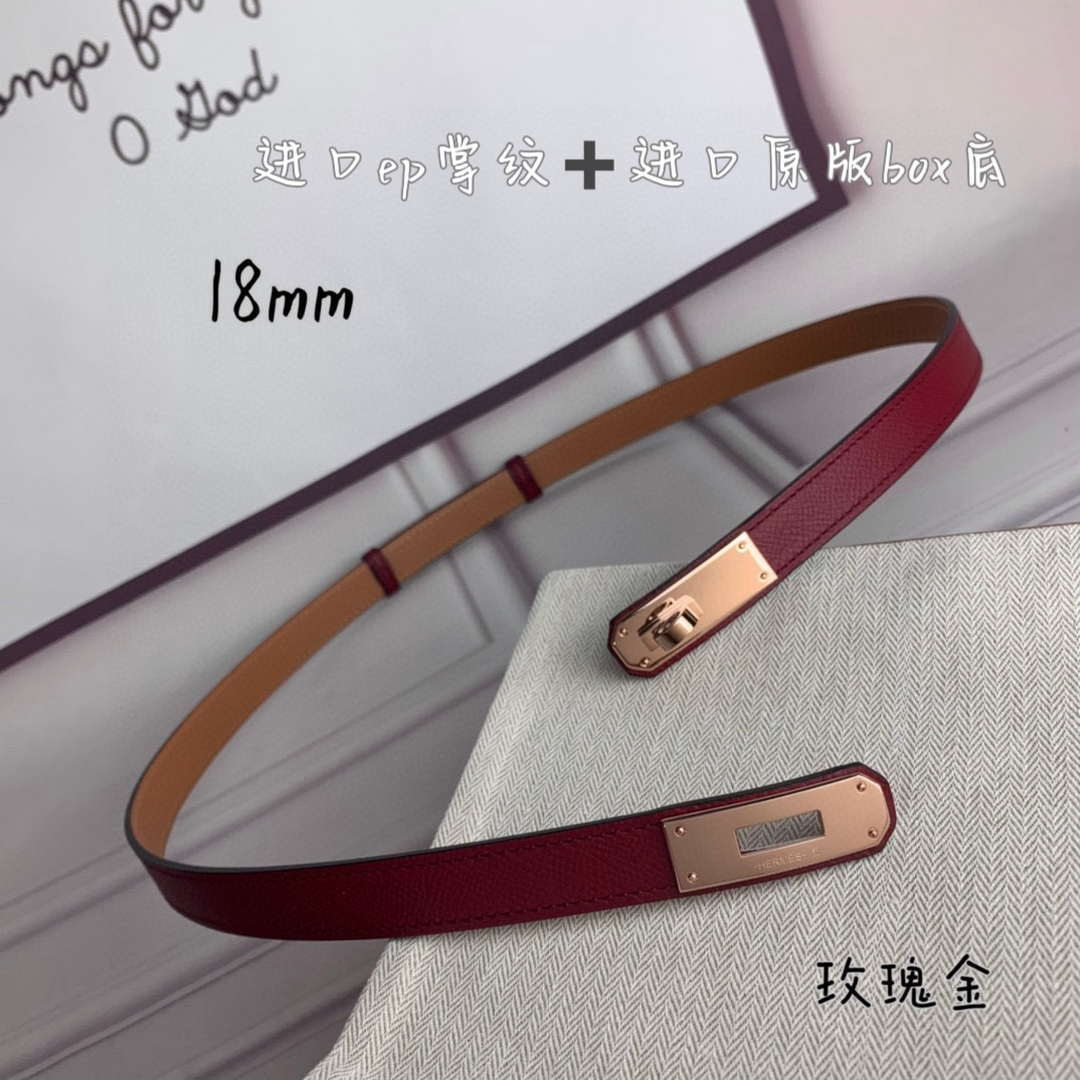 Hermes H069853CK01 Kelly 18 belt H88085