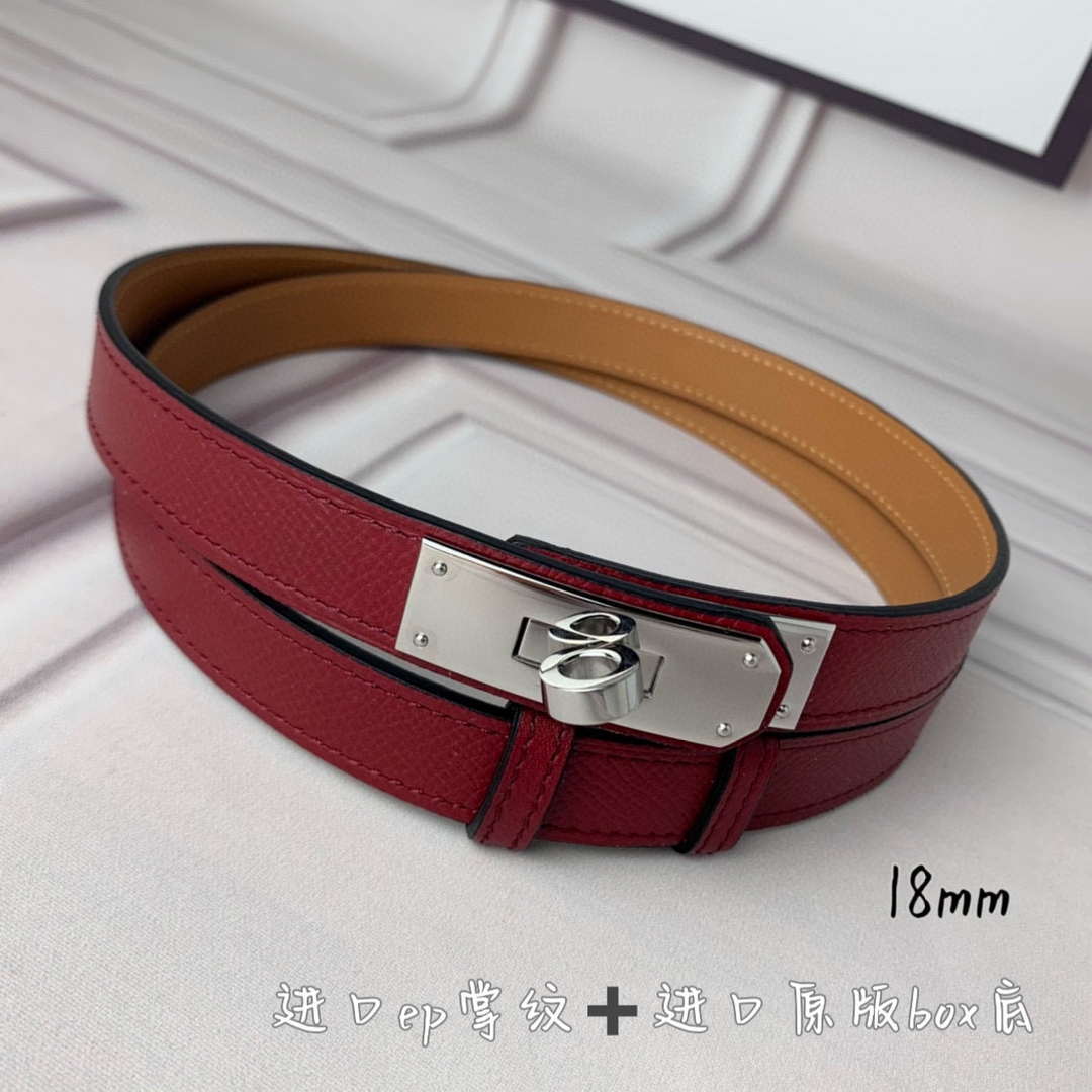 Hermes H069853CK01 Kelly 18 belt H88085