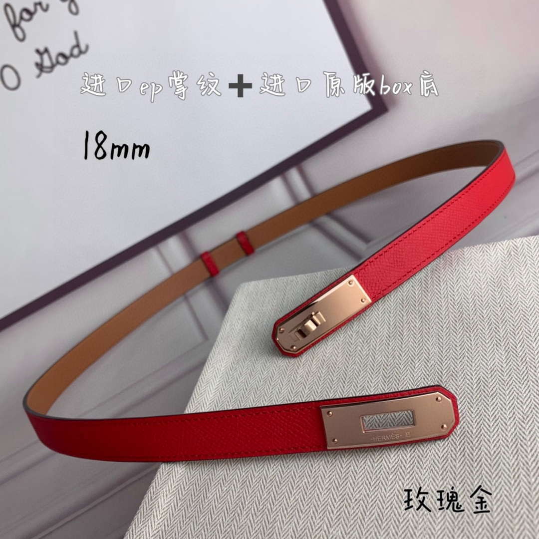 Hermes H069853CK01 Kelly 18 belt H88086