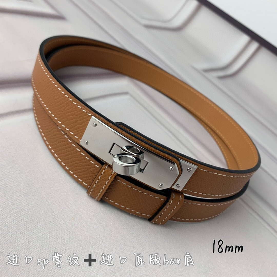 Hermes H069853CK01 Kelly 18 belt H88087