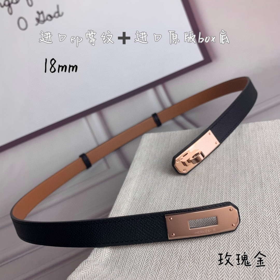Hermes H069853CK01 Kelly 18 belt H88088