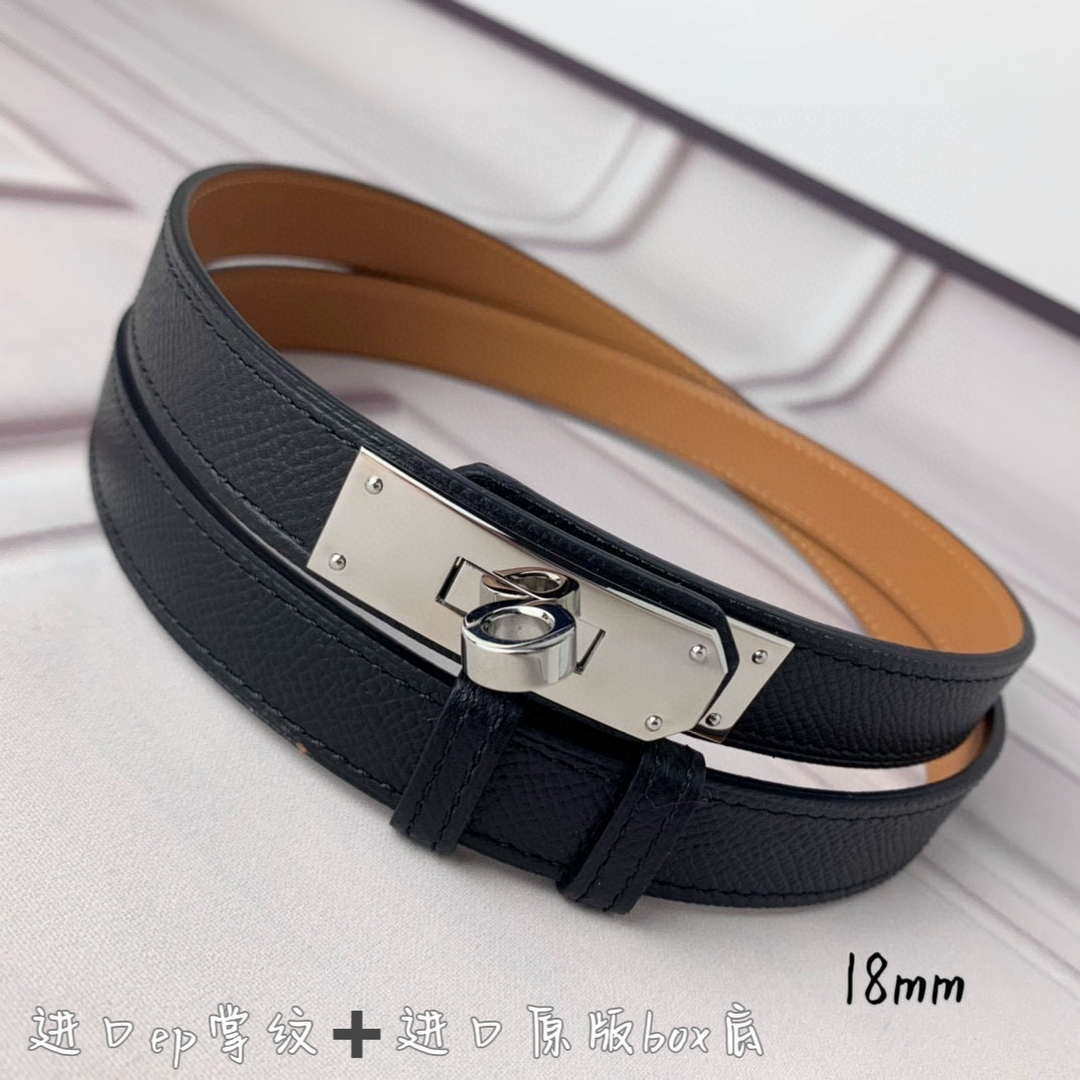 Hermes H069853CK01 Kelly 18 belt H88088