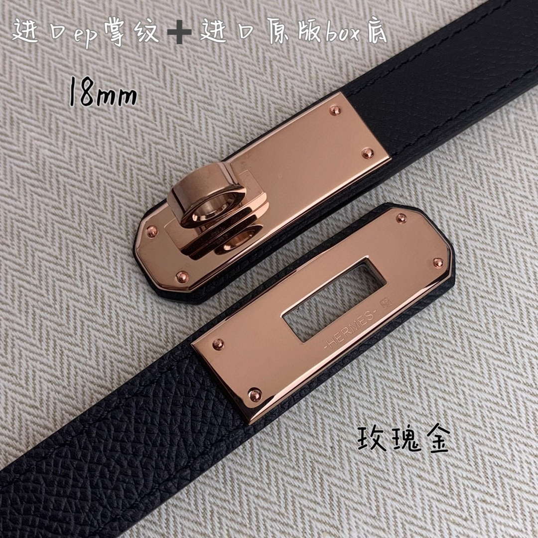 Hermes H069853CK01 Kelly 18 belt H88088