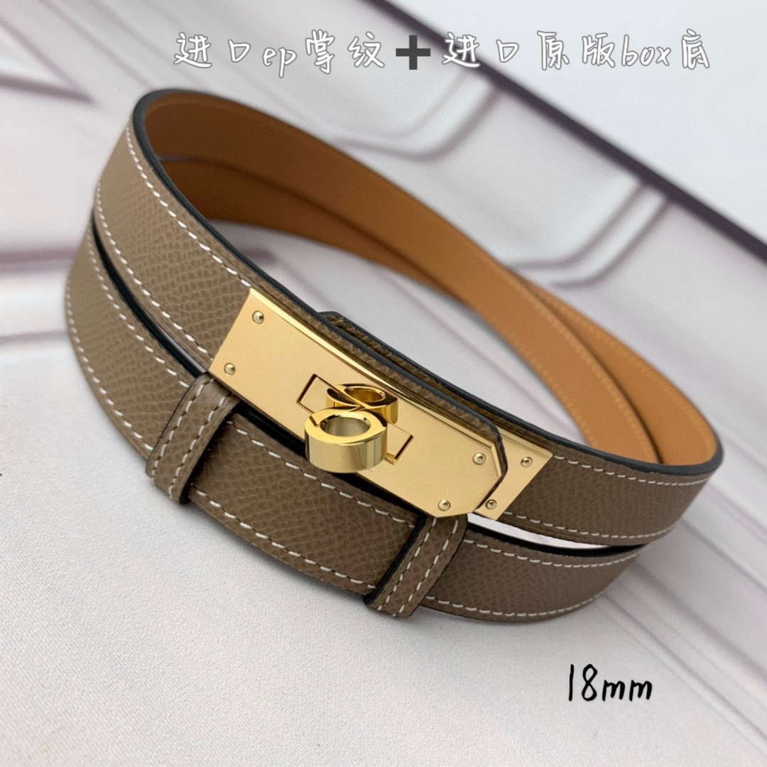 Hermes H069853CK01 Kelly 18 belt H88089