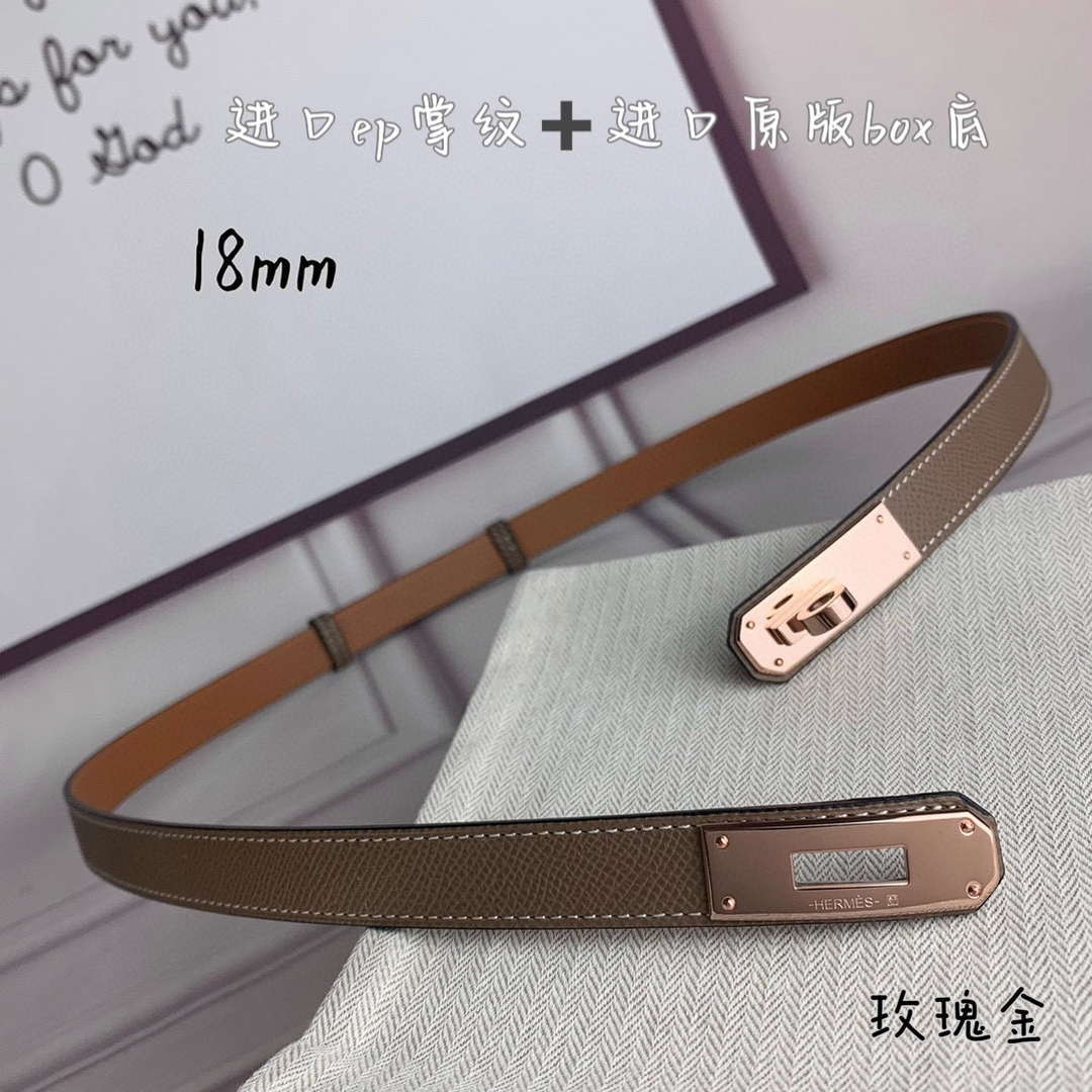 Hermes H069853CK01 Kelly 18 belt H88089